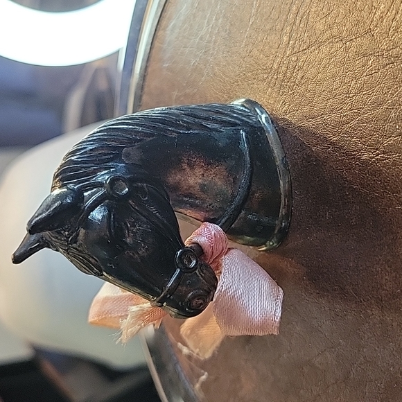 Seau à glace en cuir vintage - cuir-étain plastic leather pot wine cooler - Picture 3 of 8